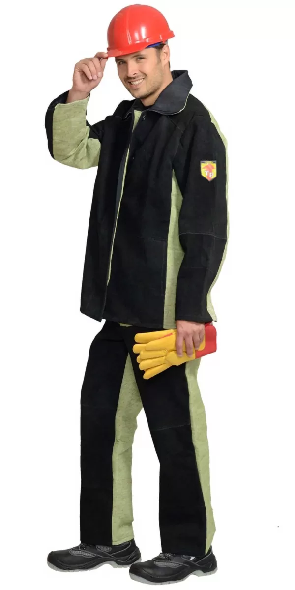 Костюм сварщика лений: куртка, брюки брезентовый со спилком (2,7 кв.м) тип Б 01565