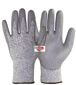 Перчатки противопорезные с полиуретановым покрытием”АНТИПОРЕЗ ПОЛ” 03134