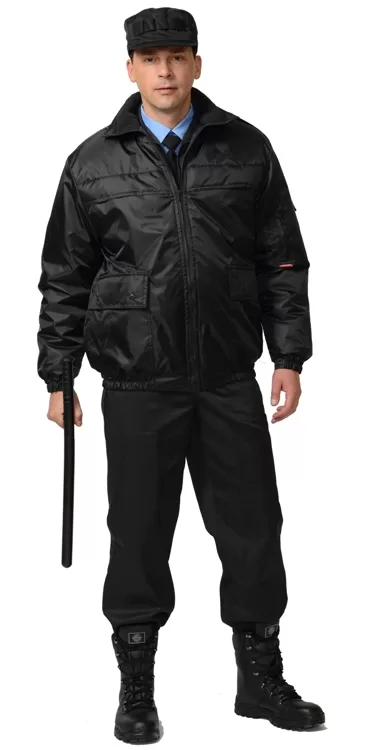 Куртка охранника мужская черная 07645