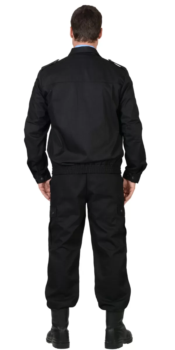 Костюм охраны: куртка, брюки Тк. Rodos (245 гр/кв.м) черный 102121