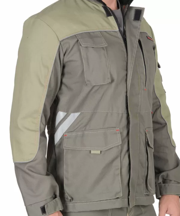 Костюм оливковый куртка дл., брюки 108002
