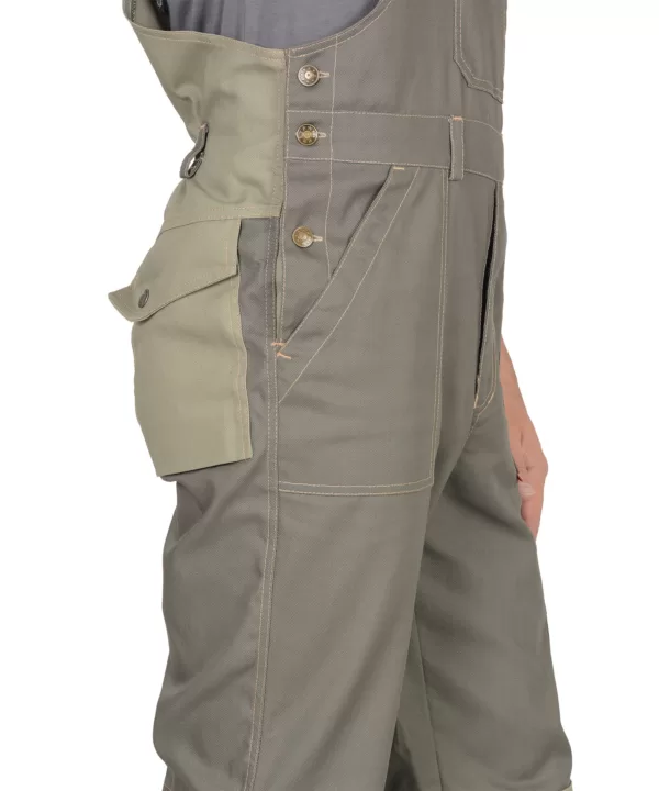 Костюм куртка короткая с полукомбинезоном темно-оливковый со светло-оливковым пл. 275 г/кв.м 108010