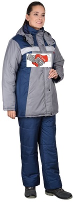 Костюм женский утепленный куртка, брюки 110723