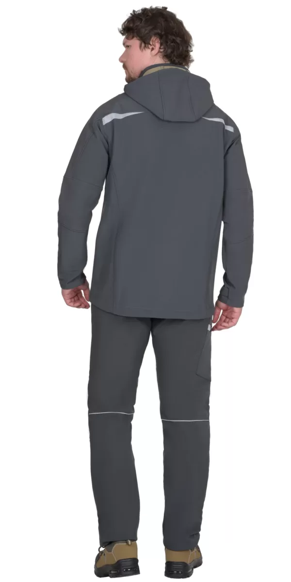 Костюм куртка, брюки, софтшелл т.серый 135269