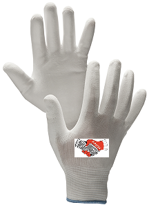 Перчатки “Пульс” с полиуретановым покрытием белые Ампаро 496571Б Размер (7,8,9,10)