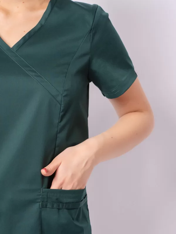 Блуза медицинская женская «Терра», бутылочный NEW