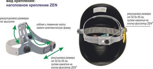 Защитные лицевые щитки сварщика серии НН75 BIOTТМ РОСОМЗ 57364
