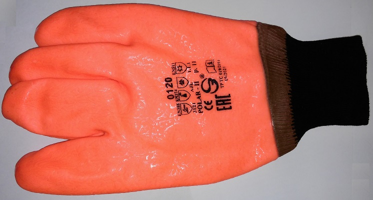 Перчатки Polar-II нефтеморозостойкие с манжетой резинка (ПВХ)