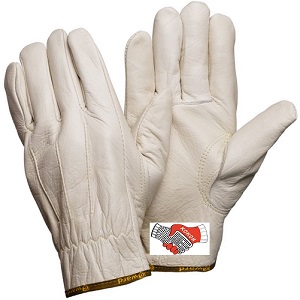 Кожаные анатомические перчатки серые Gward Force XY276