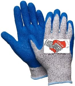 Противопорезные перчатки с латексным покрытием Gward No-Cut LX L1013