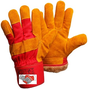 Утепленные улучшенные спилковые комбинированные перчатки Gward Ural Zima XY147